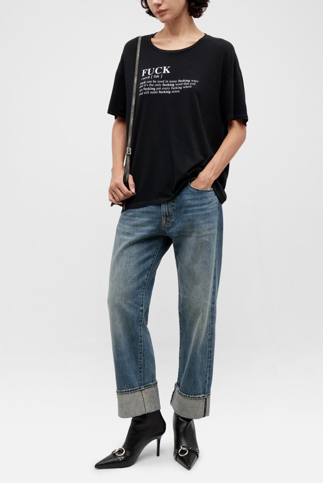 Футболка R13 fuck relaxed t black 9153242140 - купить в Москве за
