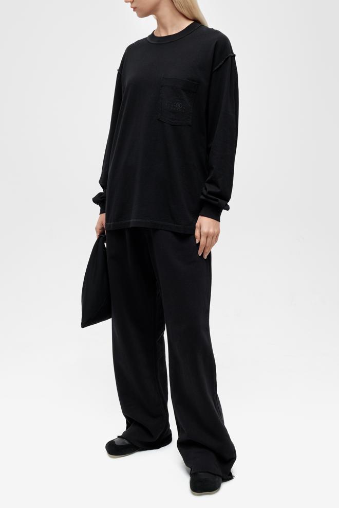 Лонгслив MM6 Maison Margiela longsleeve s52nh0032 m20050 900 black